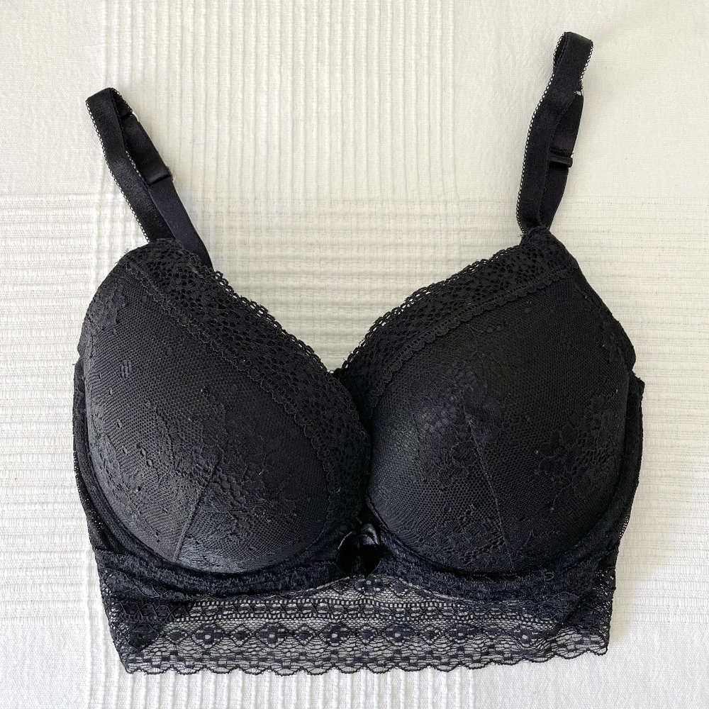 Longline Lace Push-up Bra Sz 32DD
